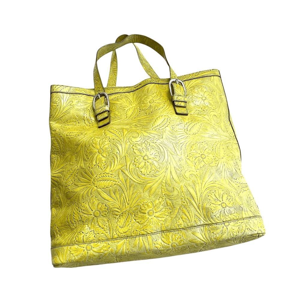 Bolso de Mano FALOR Cuero Genuino Estampado Floral Western Boho Artístico Foto 2 de 4