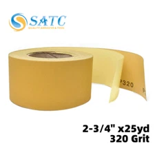 2-3/4" x20yd PSA Self Adhesive Sandpaper Roll 320 Grit Sticky Back Sanding Paper