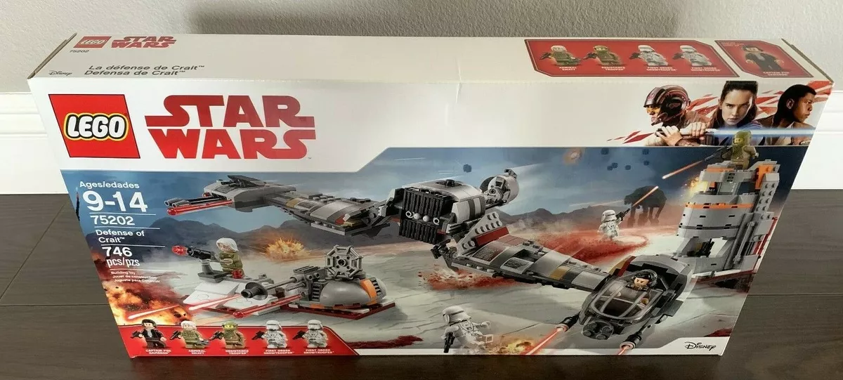 NEW STAR WARS LAST JEDI LEGO SET 75202 DEFENSE OF CRAIT -GET IT