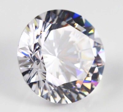 EGL Certified Natural Round Cut White Zircon 4.91 ct AAAA VVS Loose Gemstone