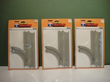 Tyco - US-1 US1 Trucking - 3700 Lot of 3 Turnout Track Sections - New Old Stock