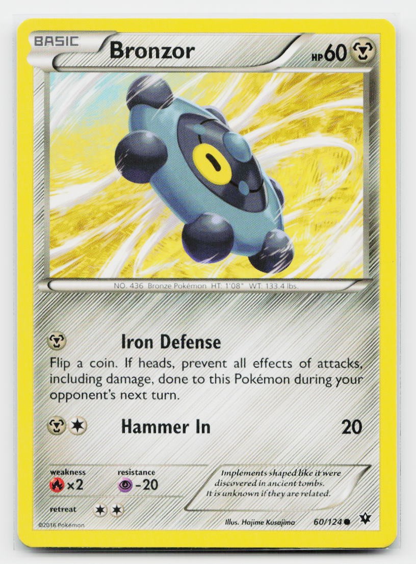 Bronzor Common XY - Fates Collide 60/124 Pokemon TCG