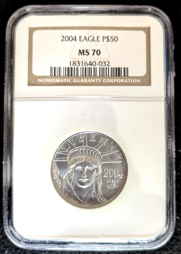 2004 American Platinum Eagle — photo from the most recent tracked eBay sale