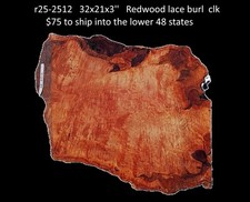 Redwood Lace Burl  DIY Crafts  River Table  R25-2512