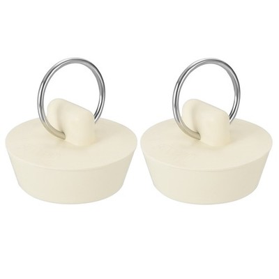 2Pcs for 1-1/8'' to 1-1/4'' Tub Drain Stopper Rubber Bath Tub Sink with Pull Ring