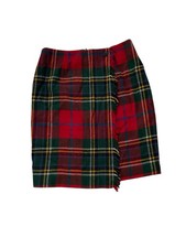 Vintage First issue plaid wool pencil skirt sz 8