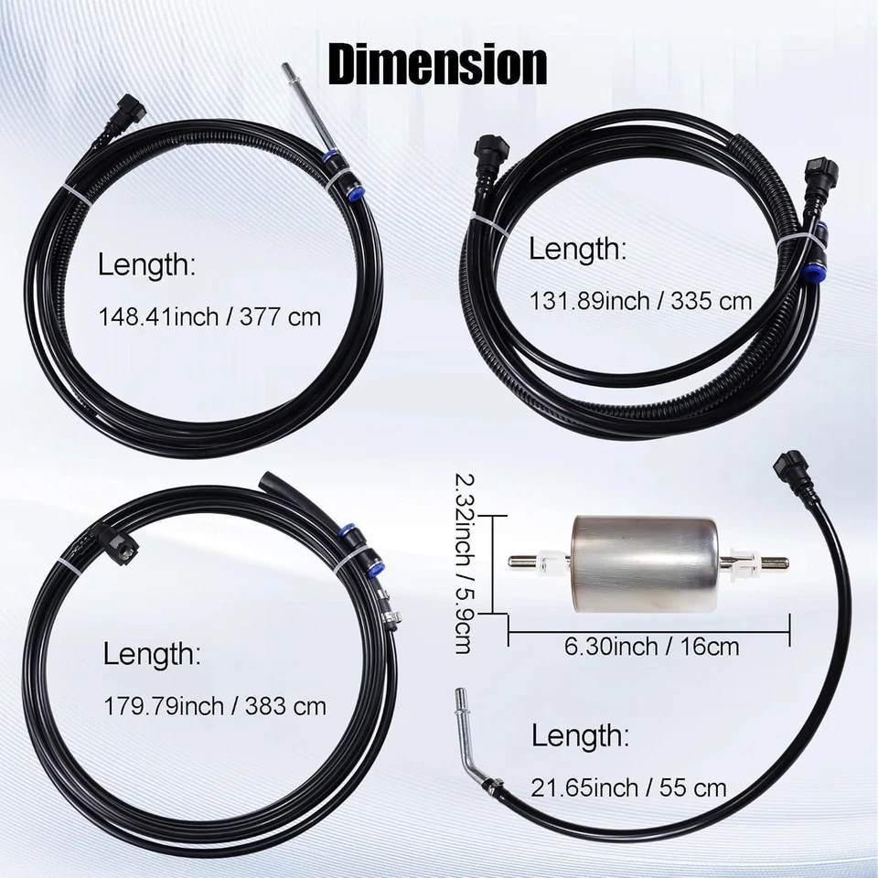 Kit de línea de combustible FL-FG0053 para Chevrolet Silverado GMC Sierra 1500 2500 HD 99-03 EE. UU. Foto 2 de 4