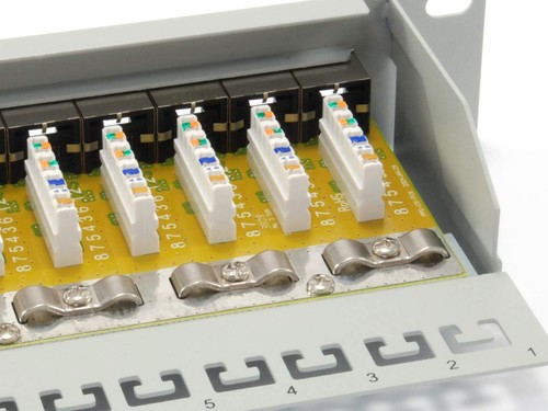 Equip Patchpanel 24x RJ45 Cat6 19" 1HE grau 24 Ports Grau - 第 3/6 張圖片
