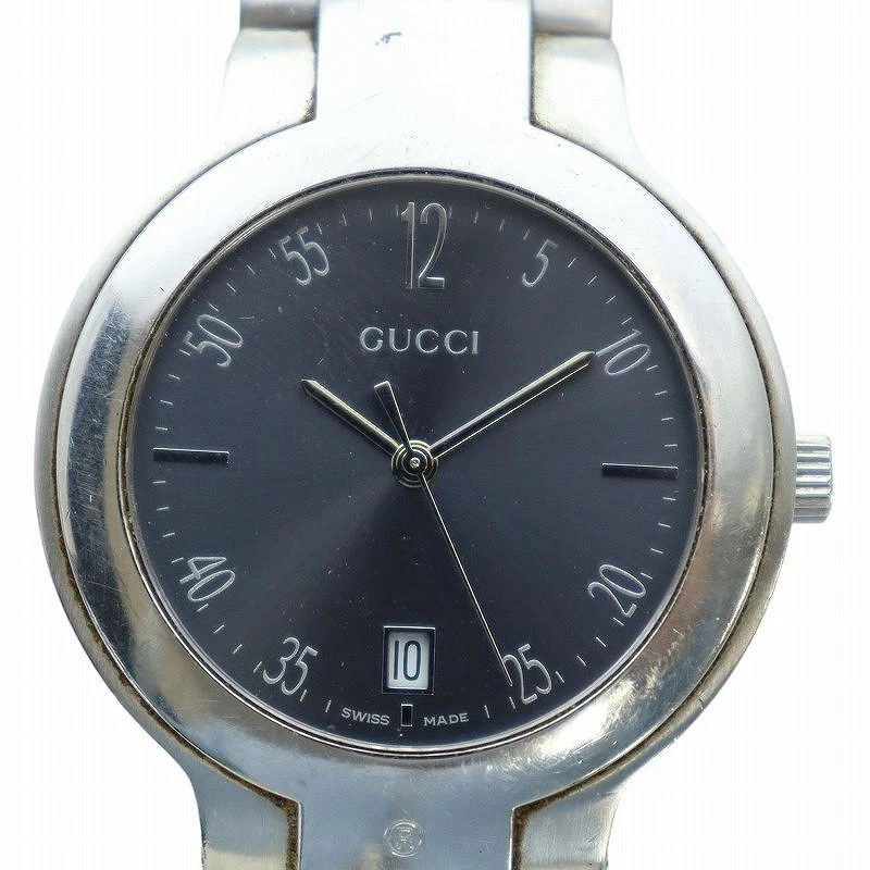 Montre Gucci 8900M ronde à quartz pour homme calendrier date 35 mm