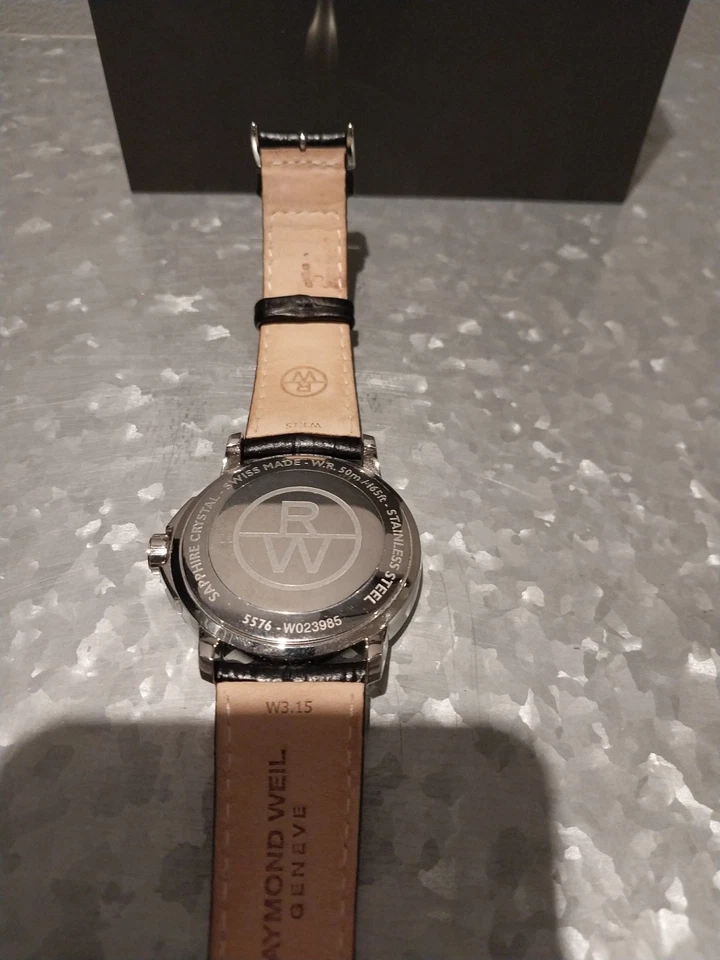 Raymond Weil Tradition White Dial Blue Hands Men's Watch 5576-STC-00300 - image 3 of 4