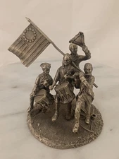 Hudson Pewter The Spirit Of 1776 Statuette #718 Made In USA Hudsen Pewter