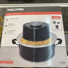 NEW Kalorik - Digital Universal Air fryer Lid - Black FT 46587 BK