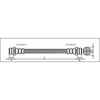 Metzger Bremsschlauch Passend FüR Mitsubishi Colt Cordia Eclipse Galant Lancer S