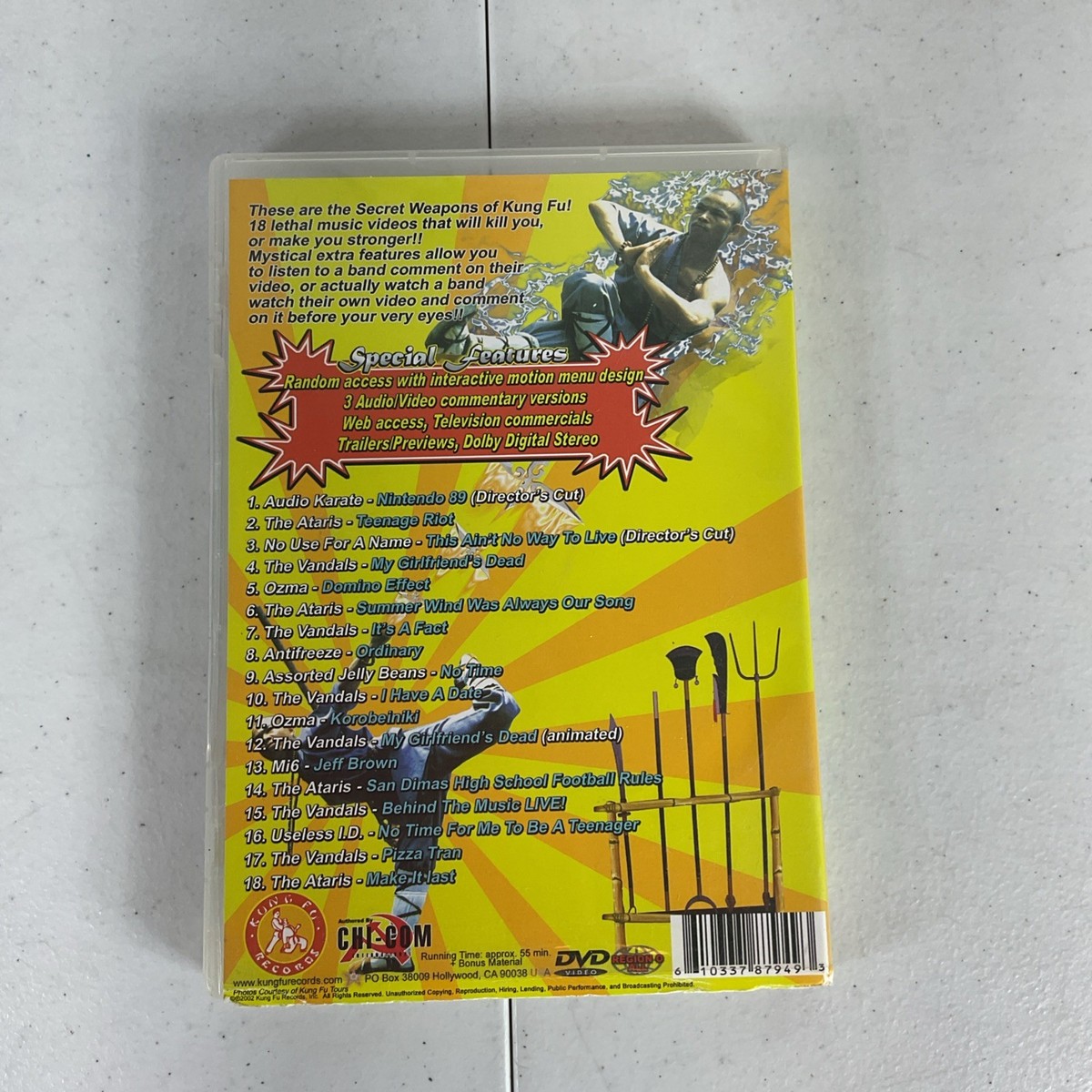Secrets of Warriors Power: Kung Fu [DVD](中古品) The Secret Weapons of Kung Fu (DVD) Records Vandals The Ataris Mi6