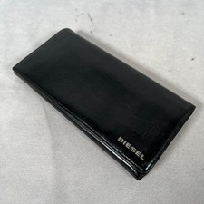 Diesel Men Long Wallet With Logo Black Vintage Luxury Classic Stylish Italian