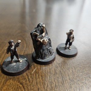 Frodo, Sam And Golum Early 2000s Metal Miniatures Middle Earth Strategy...