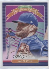 2020 Panini Donruss Diamond Kings Holo Purple Lance Lynn #21 y0i