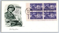 #1026 General George S. Patton Plate Block FDC Artmaster Cachet
