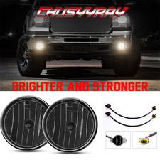 A Pair Of Ultra-high Brightness Bumper Lights Transparent Lens Fog Lights