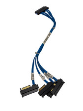 Dell CJ027 4 port HDD SATA SAS Cable Blue for Dell PowerEdge 840 w60