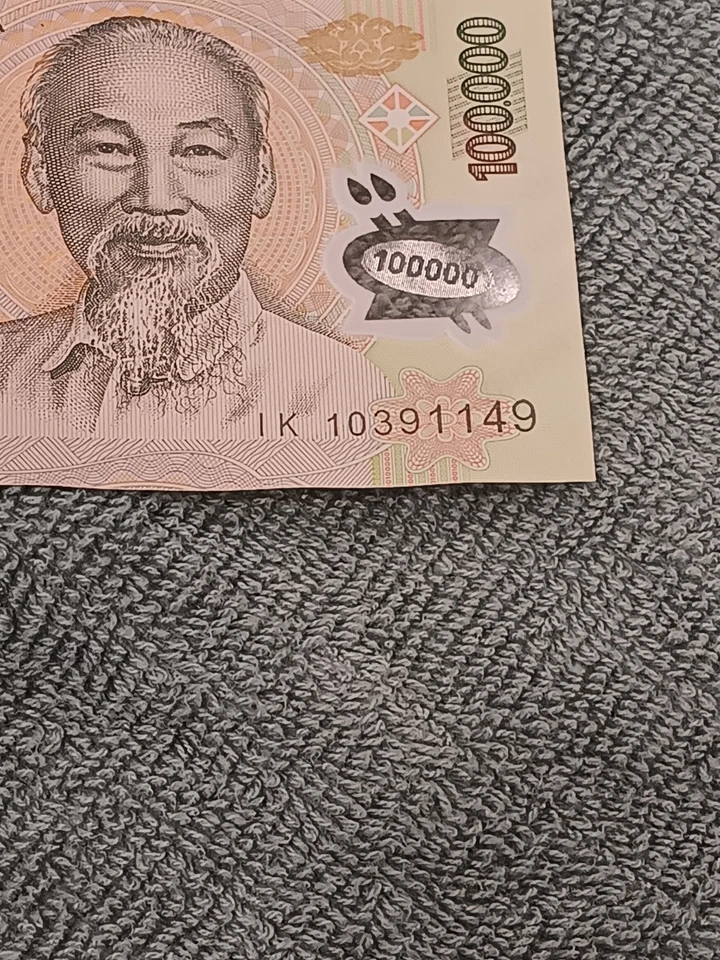 10 x 100,000 Dong Vietnam 1 Million VND Polymer Banknote Circulated - Image 3 of 3