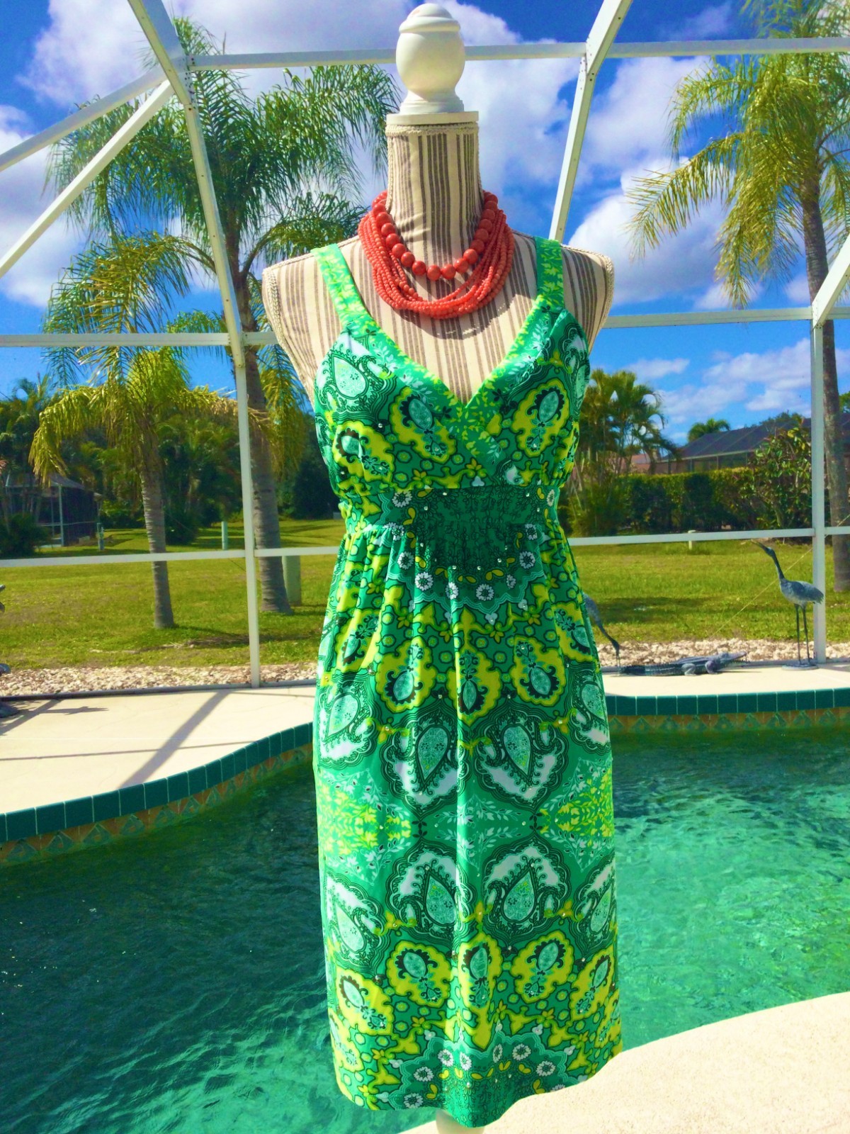 ROZ ALI Bright Multi-Colored  DRAMATIC Design/ Be… - image 18