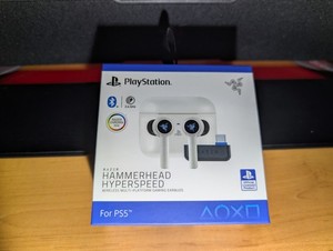 Razer Hammerhead Pro HyperSpeed White - PS5 Wireless Gaming Headset *BNIB