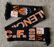VALENCIA CF - VINTAGE WOOLEN FOOTBALL SCARF - VGC - LA LIGA  SPAIN