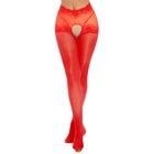 US Women's Crotchless Silky Sheer Pantyhose Lace Patchwork Stockings Tights