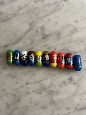 Mighty Beanz Marvel Series Figure Lot 10 Pieces - Moose 2003 List Below