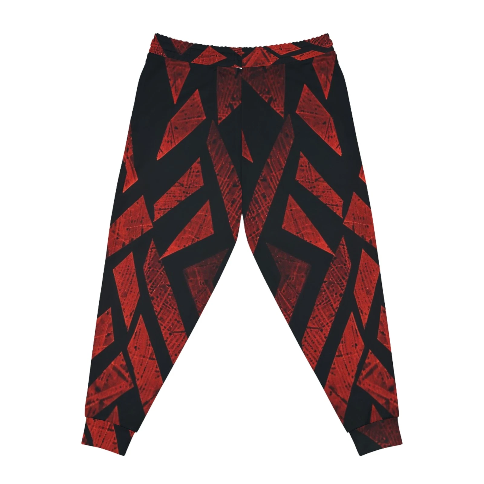 Atlanta Falcons style joggers with bold red geometric pattern, Gifr for Fan