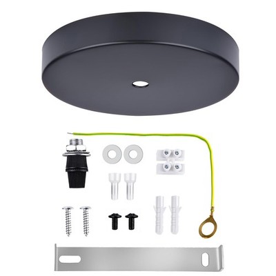 4.7'' Black Ceiling Canopy Light Kit Rewind Single Hole with Hardware,Ceiling ...