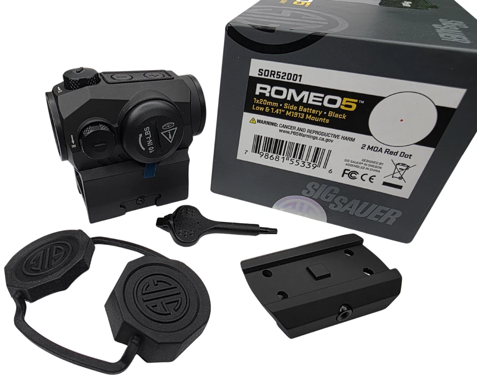 SIG SAUER Romeo5 1X20mm Tactical Hunting Shooting Durable Waterproof Fogproof