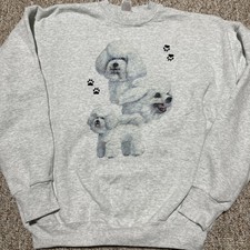 Vintage Bichin Frise Sweatshirt Unisex Mens XL Great Cond