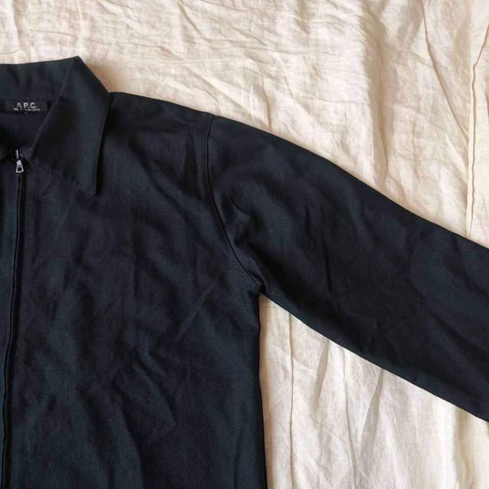 A.P.C. 90s Minimal Nylon Jacket Black S Vintage Outerwear Excellent Condition - Image 4 of 4