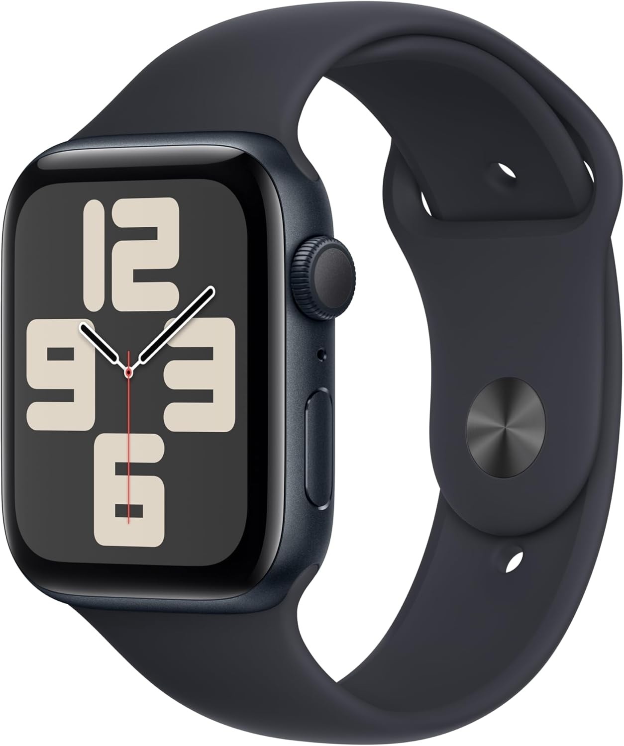 Apple Watch SE 2 GPS 44mm Midnight with M/L Sport Band MRE93LL/A-image