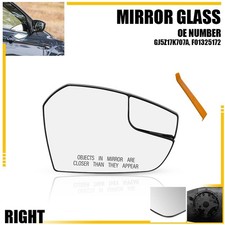 1X Non-Heated Mirror Glass Clear Fit 2017 2018 2019 Ford Escape S SE Titanium US