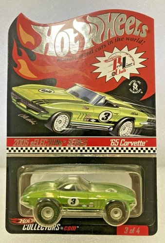 Hot Wheels 2005 4775/7832 RLC '65 Corvette w/Case New Red Line Club