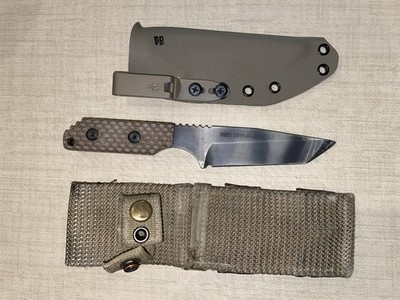 Strider Knives Fixed DB-L Tiger Stripe  Tanto with Sheath (s)
