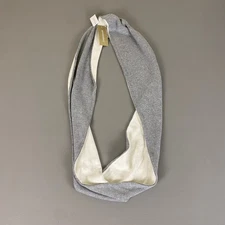 Chico's Infinity Scarf Reversible Neck Warmer Sweater Matchback Heather Gray NWT