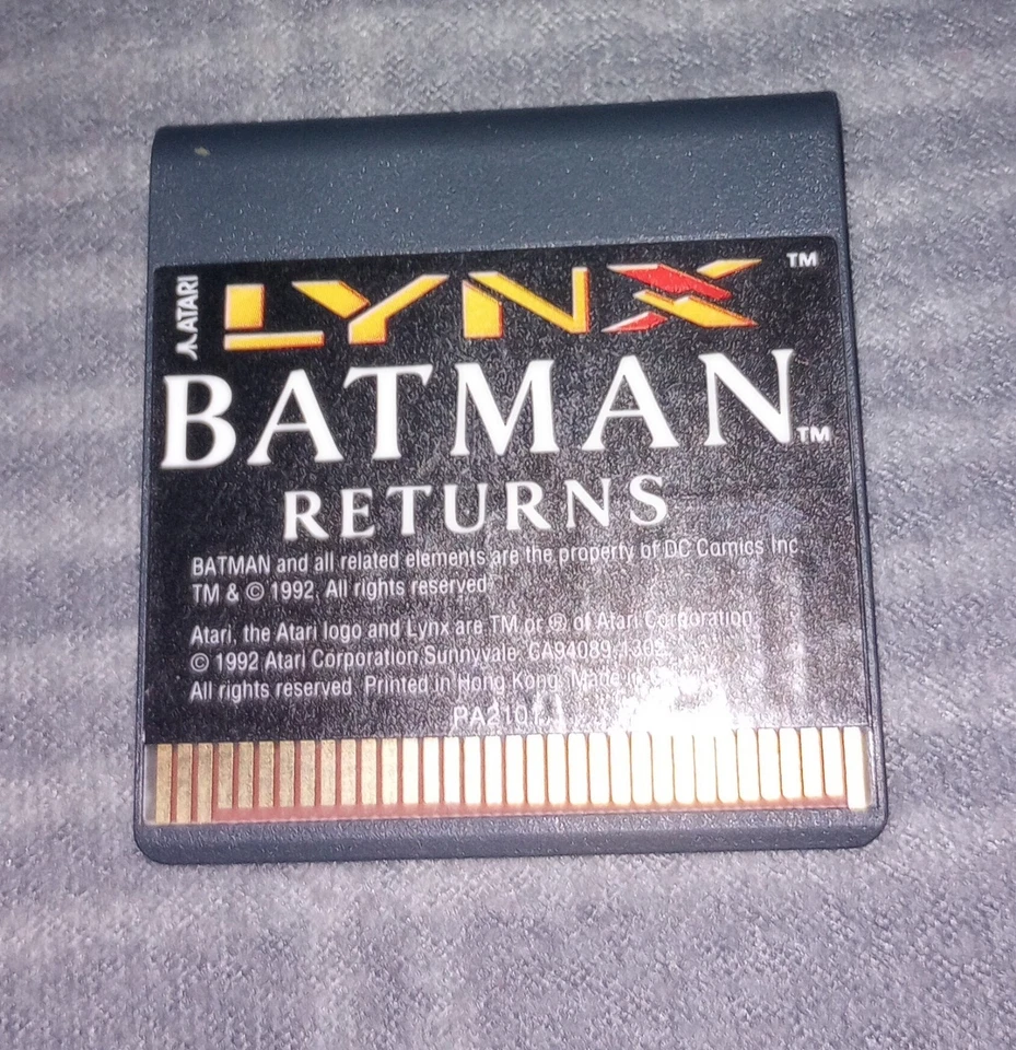 Batman Returns Atari Lynx Cartridge Only Free Shipping. Not Tested.  - Image 3 of 3