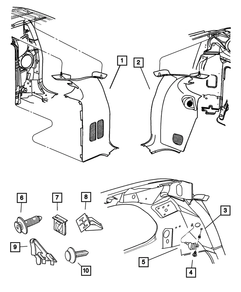 Genuine Mopar Tapping Hex Flange Head Screw 6102152AA - Изображение 4 из 4
