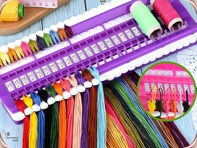 Embroidery Thread Organizer 30/50 Slots with Replaceable Number Cards