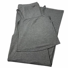 SKIMS Sleep Tank + Sleep Pants Set Heather Gray XL