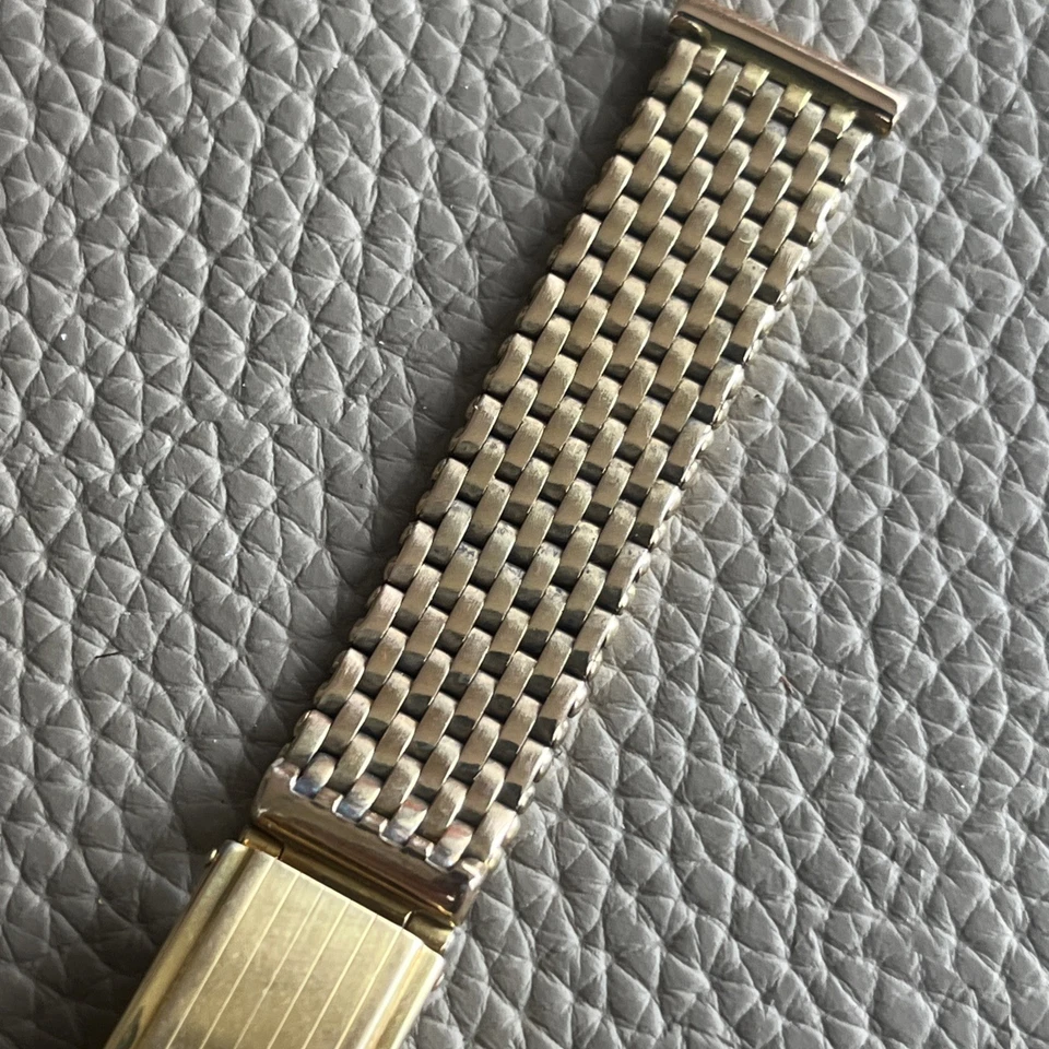 Vintage Kreisler USA Gold Filled Watch Bracelet 16MM Ends Slide Lock Adj Clasp - Image 4 of 4