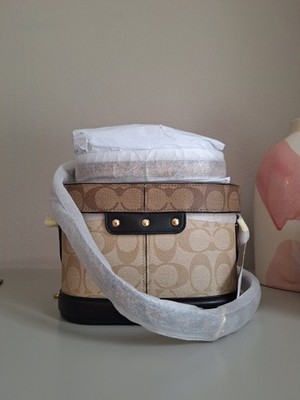 New Authentic Coach Georgie Gem Crossbody Bag In Blocked Signature