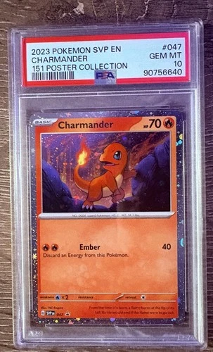 2023 Charmander Promo #047 151 Poster Collection SVP EN Pokémon PSA 10