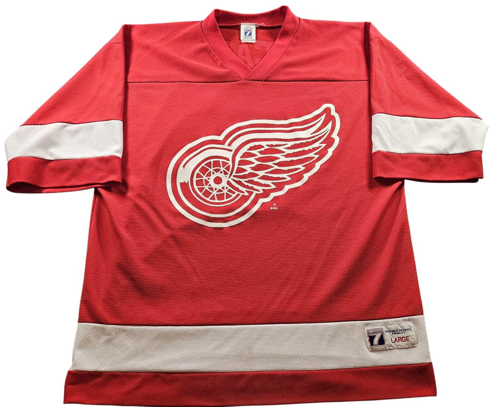 Vintage Detroit Red Wings Jersey Mens Large NHL Hockey Logo 7 McCarty 90s