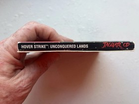 HOVER STRIKE Unconquered Lands (Atari Jaguar CD) w/ Overlay, Manual, and Case