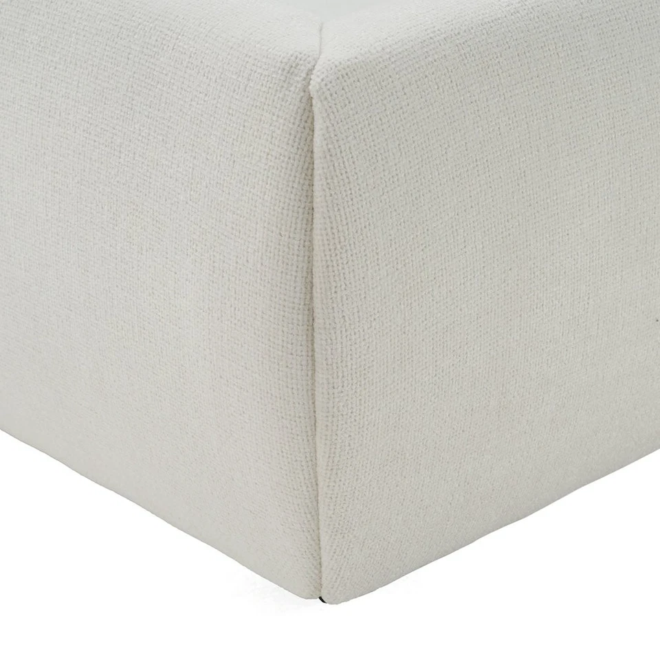 Modrest Liam - Cama tapizada moderna marfil Queen Foto 3 de 4